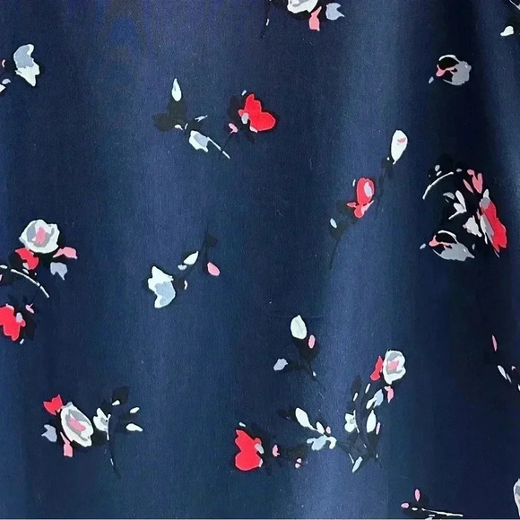 GAP Navy Blue Tank Top with Flowers, Square Tank Top, Layering Tank, Size Small - Picture 13 of 16